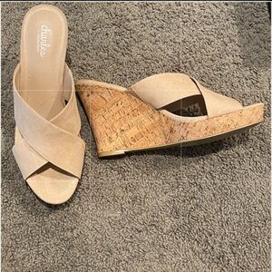 Charles David suede wedges